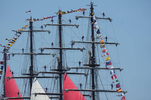 July 4, 2026, New Yok, New York, USA: Peru s ship Bap Union during a celebration of America s 250th birthday, a parade of tall ships sail into New York Harbor and up the Hudson River on July 4th, 2026 in New York. New Yok USA  - ZUMAb148 20260704_zap_b148_004 Copyright: xBryanxSmithx