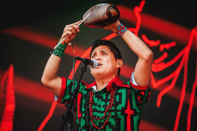 Los Mirlos live at Roskilde Festival 2026 Roskilde, Denmark. 04th, July 2026. The Peruvian cumbia band Los Mirlos performs a live concert during the Danish music festival Roskilde Festival 2026 in Roskilde. Denmark, Roskilde  Copyright: xGonzalesxPhoto ChristianxHjorthx
