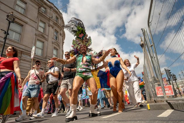 Pride in London, London, UK 4 July 2026 Participants take part in London Pride 2026 celebrations in central London on 4 July 2026. The annual event brought together members of the LGBTQ+ community, allies, and supporters to celebrate diversity, visibility, and equality., Credit:JAMES LEONARD COOK James Cook Avalon  Copyright: xJAMESxLEONARDxCOOKx xJamesxCookx xAvalonx 1114433217
