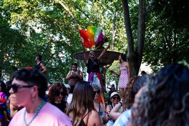 2026 National LGBTI Pride Parade in Madrid Scenes from the 2026 National LGBTI Pride Parade on July 4, 2026, in Madrid, Spain. The 2026 National Pride Parade, under the slogan Take to the Streets with Pride: Dissent and Resistance, calls for a National Pact against hate speech, the effective implementation of LGBTQ+ and trans laws, the criminalization of conversion therapies with prison sentences, and the recognition of non-binary and intersex people. JULY 4, 2026 PARADE Madrid, Spain  Copyright: xMatiasxChiofalox 7644209