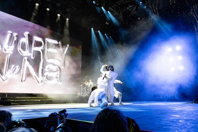 Audrey Nuna live at Roskilde Festival 2026 Roskilde, Denmark. 04th, July 2026. The American singer and rapper Audrey Nuna performs a live concert during the Danish music festival Roskilde Festival 2026 in Roskilde. Denmark, Roskilde  Copyright: xGonzalesxPhoto ErlingxBrodersenx