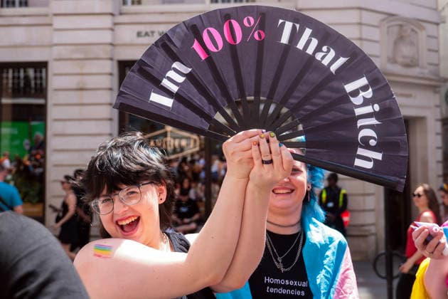 . 04 07 2026. London, United Kingdom. Pride in London Parade 2026. Pride in London 2026 a celebration of LGBTQ+ pride, with a parade through Piccadilly to performances on stage at Trafalgar Square.  xMartynxWheatleyx xi-Imagesx IIM-26883-0062