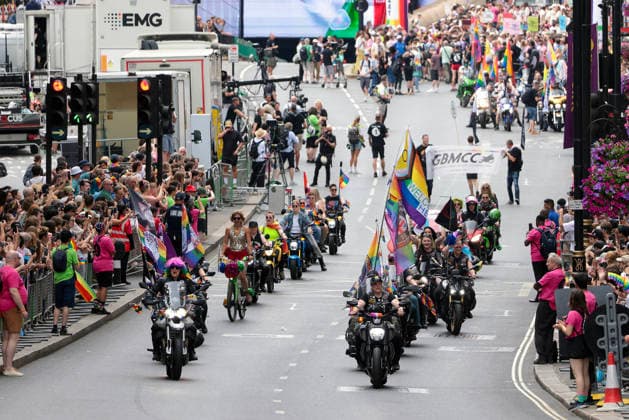 . 04 07 2026. London, United Kingdom. Pride in London Parade 2026. Pride in London 2026 a celebration of LGBTQ+ pride, with a parade through Piccadilly to performances on stage at Trafalgar Square.  xMartynxWheatleyx xi-Imagesx IIM-26883-0095
