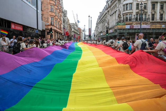 . 04 07 2026. London, United Kingdom. Pride in London Parade 2026. Pride in London 2026 a celebration of LGBTQ+ pride, with a parade through Piccadilly to performances on stage at Trafalgar Square.  xMartynxWheatleyx xi-Imagesx IIM-26883-0114