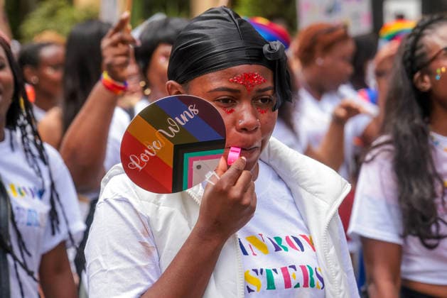 . 04 07 2026. London, United Kingdom. Pride in London Parade 2026. Pride in London 2026 a celebration of LGBTQ+ pride, with a parade through Piccadilly to performances on stage at Trafalgar Square.  xMartynxWheatleyx xi-Imagesx IIM-26883-0119