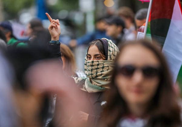 July 4, 2026, Berlin, Berlin, Germany: Berlin, Germany, July 4, 2026: Demonstrators take part in a pro-Palestinian march through central Berlin calling for an end to the war in Gaza, protection of medical workers, and the release of detained Palestinian doctor Hussam Abu Safiya. Participants carried Palestinian flags, banners and photographs during the demonstration. ZUMA Press Wire. Berlin Germany - ZUMAa268 20260704_zip_a268_012 Copyright: xAbdelrahmanxAlkahloutx