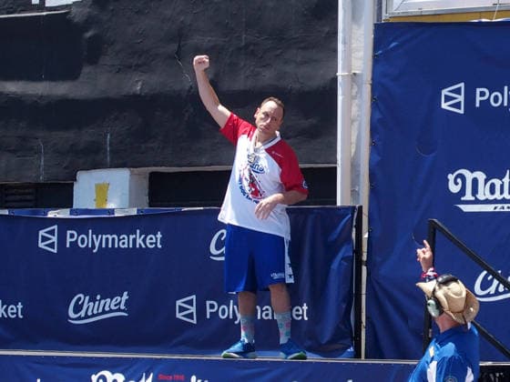 July 4, 2026, Brooklyn, New York, USA: Coney Island, New York July 4, 2026..Nathan s Hot Dog eating contest..The Nathan s Famous International Hot Dog Eating Contest is an annual American hot dog competitive eating competition held on July 4th... Miki Sudo ,& Joey Chestnut defended their tittles at the 2026 competition. Joey Chestnut ate 66 Hot Dogs and Miki Sudo ate 38.75 Hot Dogs. Brooklyn USA  - ZUMAct2_ 20260704_faf_ct2_052 Copyright: xBrucexCotlerx