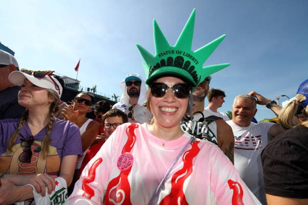 July 4, 2026, Brooklyn, New York, USA: Coney Island, New York July 4, 2026..Nathan s Hot Dog eating contest..The Nathan s Famous International Hot Dog Eating Contest is an annual American hot dog competitive eating competition held on July 4th... Miki Sudo ,& Joey Chestnut defended their tittles at the 2026 competition. Joey Chestnut ate 66 Hot Dogs and Miki Sudo ate 38.75 Hot Dogs. Brooklyn USA - ZUMAct2_ 20260704_faf_ct2_059 Copyright: xBrucexCotlerx