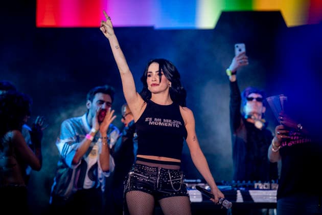 Lali Performs at MADO 2026 Singer Lali performs on the Plaza Espana stage at MADO 2026 Madrid Pride on July 4, 2026, in Madrid, Spain. A singer, actress, and international icon, her performance combines pop, dance, and a captivating stage show to celebrate diversity, freedom, and connection with the audience. A Pé MADRID, Spain MADRID, Spain Spain  Copyright: xA.xPÃ rezxMecax 7645260