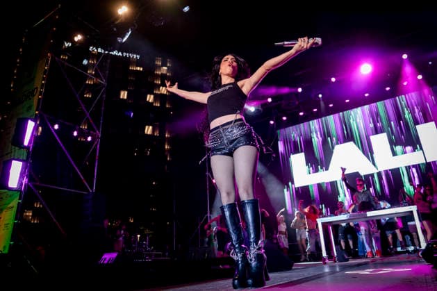 Lali Performs at MADO 2026 Singer Lali performs on the Plaza Espana stage at MADO 2026 Madrid Pride on July 4, 2026, in Madrid, Spain. A singer, actress, and international icon, her performance combines pop, dance, and a captivating stage show to celebrate diversity, freedom, and connection with the audience. A Pé MADRID, Spain MADRID, Spain Spain  Copyright: xA.xPÃ rezxMecax 7645263