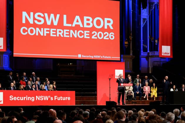 2026 NSW LABOR STATE CONFERENCE, Prime Minister Anthony Albanese talks during the the 2026 NSW Labor state conference in Sydney, Sunday, July 5, 2026. ( NO ARCHIVING SYDNEY NEW SOUTH WALES AUSTRALIA  Copyright: xSTEVENxMARKHAMx 20260705155470454931