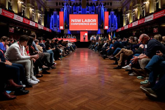 2026 NSW LABOR STATE CONFERENCE, Prime Minister Anthony Albanese talks during the the 2026 NSW Labor state conference in Sydney, Sunday, July 5, 2026. ( NO ARCHIVING SYDNEY NEW SOUTH WALES AUSTRALIA  Copyright: xSTEVENxMARKHAMx 20260705177089887864