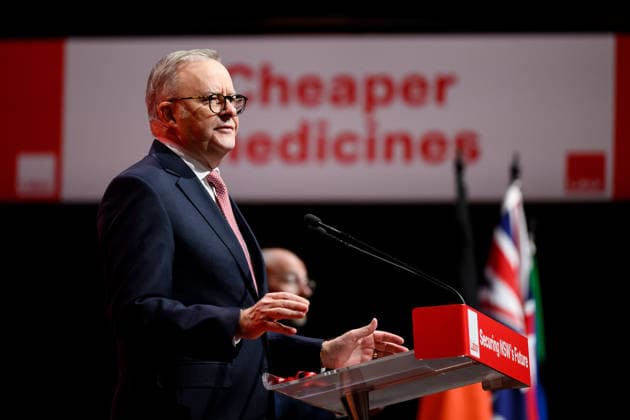 2026 NSW LABOR STATE CONFERENCE, Prime Minister Anthony Albanese talks during the the 2026 NSW Labor state conference in Sydney, Sunday, July 5, 2026. ( NO ARCHIVING SYDNEY NEW SOUTH WALES AUSTRALIA  Copyright: xSTEVENxMARKHAMx 20260705160144471595