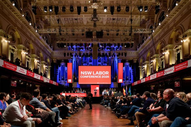 2026 NSW LABOR STATE CONFERENCE, Prime Minister Anthony Albanese talks during the the 2026 NSW Labor state conference in Sydney, Sunday, July 5, 2026. ( NO ARCHIVING SYDNEY NEW SOUTH WALES AUSTRALIA  Copyright: xSTEVENxMARKHAMx 20260705110936871028
