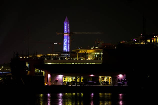 July 5, 2026, Washington, District Of Columbia, USA: The projection-illuminated Washington Monument is seen beyond a boat at the Southwest Waterfront in Washington, D.C. on July 5, 2026 during the Freedom 250 fireworks display celebrating the 250th anniversary of the United States of America. Washington USA  - ZUMAd227 20260705_znp_d227_006 Copyright: xBryanxDozierx