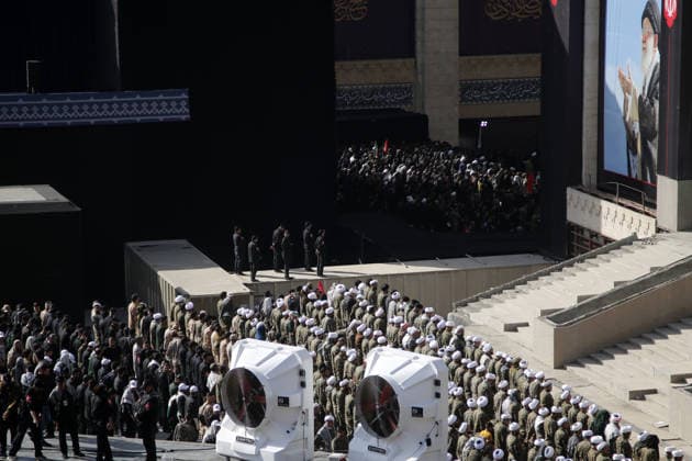 Funeral ceremony held for former Iranian Supreme Leader Ali Khamenei in Tehran TEHRAN, IRAN - JULY 5: Hundreds of thousands of Iranians gather at the Imam Khomeini Mosalla to attend the funeral prayer led by Grand Ayatollah Ja far Sobhani at a designated area inside the mosque complex during the funeral ceremony for former Iranian Supreme Leader Ali Khamenei and his family members, who were killed in U.S.-Israeli attacks, in Tehran, Iran, on July 5, 2026. Fatemeh Bahrami Anadolu Tehran Iran. Editorial use only. Please get in touch for any other usage.  Copyright: x2026xAnadoluxFatemehxBahramix