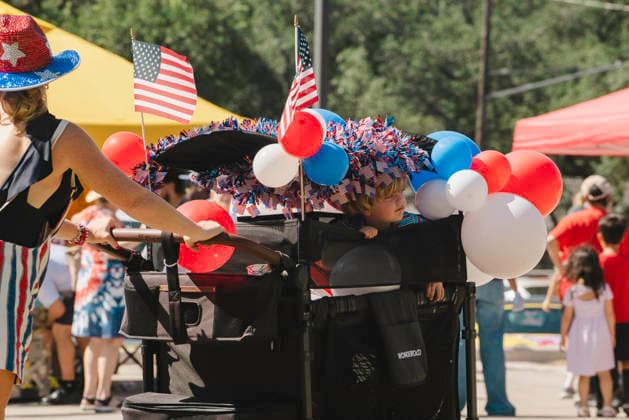 July 4, 2026: Austin, Texas. The Fourth of July parade and gathering at North West Hills, a neighborhood in Austin, is a long time tradition, that many from the neighborhood and surrounding areas come out to see.  - ZUMAda1_ 20260704_zap_da1_024 Copyright: xSandraxDahdahx