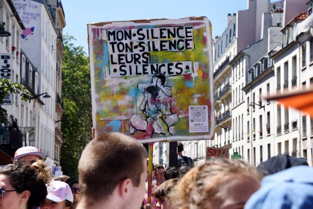 Demonstration Against The Sexual Violence - Paris Demonstration against the sexual violence and for a law integral and memory of Lyhanna in Paris, France on July 4, 2026. Photo by Alain Apaydin ABACAPRESS.COM Paris France  Copyright: xApaydinxAlain ABACAx