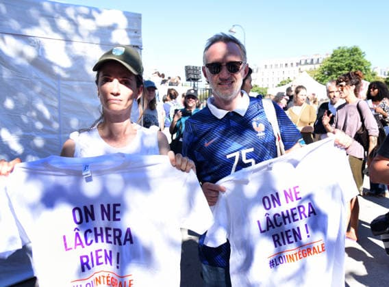 Demonstration Against The Sexual Violence - Paris Emmanuel Gregoire during the demonstration against the sexual violence and for a law integral and memory of Lyhanna in Paris, France on July 4, 2026. Photo by Alain Apaydin ABACAPRESS.COM Paris France  Copyright: xApaydinxAlain ABACAx