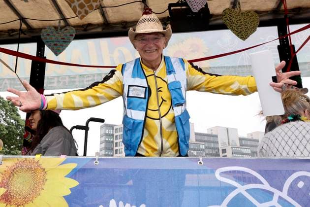 ABB SCHLAGERMOVE- Peter Sebastian zu Gast beim Schlagermove auf dem Heiligengeistfeld in Hamburg am 04.07.2025 Hamburg Deutschland *** ABB SCHLAGERMOVE: Peter Sebastian to perform at the Schlagermove on the Heiligengeistfeld in Hamburg on July 4, 2025, Hamburg, Germany