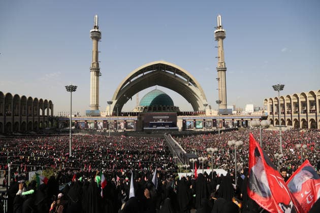 Funeral ceremony held for former Iranian Supreme Leader Ali Khamenei in Tehran TEHRAN, IRAN - JULY 5: Hundreds of thousands of Iranians gather at the Imam Khomeini Mosalla to attend the funeral prayer led by Grand Ayatollah Ja far Sobhani at a designated area inside the mosque complex during the funeral ceremony for former Iranian Supreme Leader Ali Khamenei and his family members, who were killed in U.S.-Israeli attacks, in Tehran, Iran, on July 5, 2026. Fatemeh Bahrami Anadolu Tehran Iran. Editorial use only. Please get in touch for any other usage.  Copyright: x2026xAnadoluxFatemehxBahramix