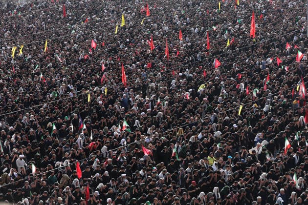 Funeral ceremony held for former Iranian Supreme Leader Ali Khamenei in Tehran TEHRAN, IRAN - JULY 5: Hundreds of thousands of Iranians gather at the Imam Khomeini Mosalla to attend the funeral prayer led by Grand Ayatollah Ja far Sobhani at a designated area inside the mosque complex during the funeral ceremony for former Iranian Supreme Leader Ali Khamenei and his family members, who were killed in U.S.-Israeli attacks, in Tehran, Iran, on July 5, 2026. Fatemeh Bahrami Anadolu Tehran Iran. Editorial use only. Please get in touch for any other usage.  Copyright: x2026xAnadoluxFatemehxBahramix
