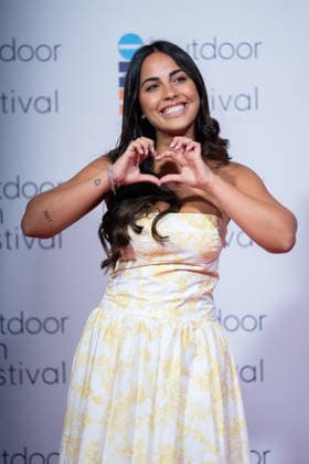 Outdoor Film Festival - OFF 2026 in San Valentino Torio - 04 July 2026 Raffaela Giudice attends the Photocall during the Outdoor Film Festival 2026. San Valentino Torio Italy Copyright: xAndreaxGulíx xSOPAxImagesx AGULI_OFF2025_03(42)