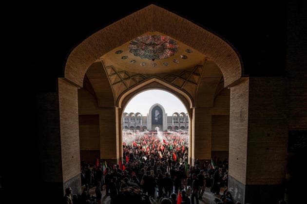 Funeral ceremony held for former Iranian Supreme Leader Ali Khamenei in Tehran TEHRAN, IRAN - JULY 5: Hundreds of thousands of Iranians gather at the Imam Khomeini Mosalla to attend the funeral prayer at Imam Khomeini Mosalla Mosque during the funeral ceremony for former Iranian Supreme Leader Ali Khamenei and his family members, who were killed in U.S.-Israeli attacks, in Tehran, Iran, on July 5, 2026. Stringer Anadolu Tehran Iran. Editorial use only. Please get in touch for any other usage.  Copyright: x2026xAnadoluxStringerx