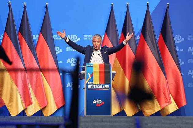 News Themen der Woche KW27 Erfurt, Thüringen, Deutschland, 04.07.2026: Messe: AfD-Bundesparteitag: Björn Höcke *** Erfurt, Thuringia, Germany, July 4, 2026: AfD National Party Convention, Björn Höcke Copyright: xdtsxNachrichtenagenturx dts_126316