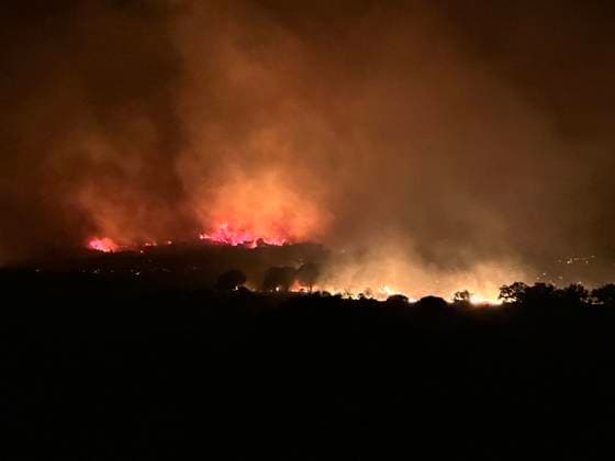 Huge fire broke out on Trevillach - Pyrenees-Orientales Huge fire broke out on the territory of the commune of Trévillach, on the outskirts of Montalba-le-Château, (Pyrénées-Orientales) about 35 kilometres from Perpignan on July 4, 2026. Photo by Geyres-Castoldi ABACAPRESS.COM Montalba-le-Château France  Copyright: xCastoldixIsabelle ABACAx