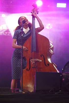 Esperanza Spalding performs at Love Supreme Jazz Festival, UK Glynde Place nr Lewes, East Sussex, UK, Love Supreme Jazz Festival 2026 on 4 July 2026. Esperanza Spalding at day 2 of the festival, Credit:Andy Sturmey Andrew Sturmey - B1114 Avalon United Kingdom, East Sussex, Glynde Place, Lewes  Copyright: xAndyxSturmeyx xAndrewxSturmeyx-xB1114x xAvalonx 1114494954