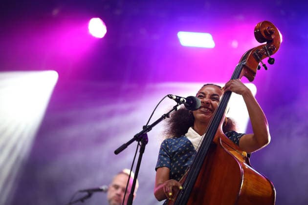 Esperanza Spalding performs at Love Supreme Jazz Festival, UK Glynde Place nr Lewes, East Sussex, UK, Love Supreme Jazz Festival 2026 on 4 July 2026. Esperanza Spalding at day 2 of the festival, Credit:Andy Sturmey Andrew Sturmey - B1114 Avalon United Kingdom, East Sussex, Glynde Place, Lewes  Copyright: xAndyxSturmeyx xAndrewxSturmeyx-xB1114x xAvalonx 1114495192