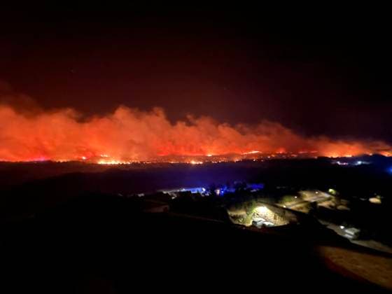 Huge fire broke out on Trevillach - Pyrenees-Orientales Huge fire broke out on the territory of the commune of Trévillach, on the outskirts of Montalba-le-Château, (Pyrénées-Orientales) about 35 kilometres from Perpignan on July 4, 2026. Photo by Geyres-Castoldi ABACAPRESS.COM Montalba-le-Château France  Copyright: xCastoldixIsabelle ABACAx