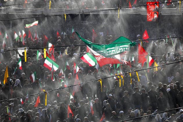 Funeral ceremony held for former Iranian Supreme Leader Ali Khamenei in Tehran TEHRAN, IRAN - JULY 5: Hundreds of thousands of Iranians gather at the Imam Khomeini Mosalla to attend the funeral prayer at Imam Khomeini Mosalla Mosque during the funeral ceremony for former Iranian Supreme Leader Ali Khamenei and his family members, who were killed in U.S.-Israeli attacks, in Tehran, Iran, on July 5, 2026. Fatemeh Bahrami Anadolu Tehran Iran. Editorial use only. Please get in touch for any other usage.  Copyright: x2026xAnadoluxFatemehxBahramix