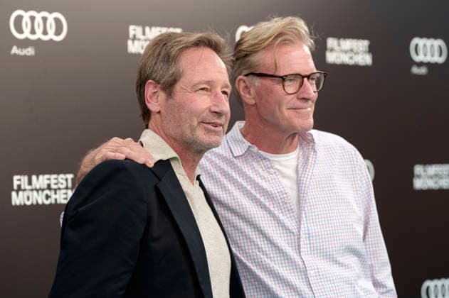 David Duchovny und John Lee Hancock beim Photocall zur Verleihung des CineMerit Awards auf dem 43. Filmfest München 2026 in der Hochschule für Fernsehen und Film. München, 04.07.2026 *** David Duchovny and John Lee Hancock at the photocall for the CineMerit Awards ceremony at the 43rd Munich Film Festival 2026 at the University of Television and Film Munich, July 4, 2026 Foto:xN.xKolinzx xFuturexImagex duchovny_6744