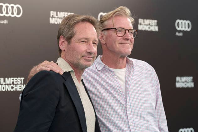 David Duchovny und John Lee Hancock beim Photocall zur Verleihung des CineMerit Awards auf dem 43. Filmfest München 2026 in der Hochschule für Fernsehen und Film. München, 04.07.2026 *** David Duchovny and John Lee Hancock at the photocall for the CineMerit Awards ceremony at the 43rd Munich Film Festival 2026 at the University of Television and Film Munich, July 4, 2026 Foto:xN.xKolinzx xFuturexImagex duchovny_6745