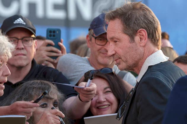 David Duchovny beim Photocall zur Verleihung des CineMerit Awards auf dem 43. Filmfest München 2026 in der Hochschule für Fernsehen und Film. München, 04.07.2026 *** David Duchovny at the photocall for the CineMerit Awards ceremony at the 43rd Munich Film Festival 2026 at the University of Television and Film Munich, July 4, 2026 Foto:xN.xKolinzx xFuturexImagex duchovny_6758