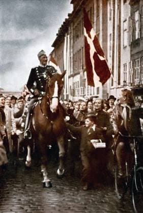 RECORD DATE NOT STATED Christian X was King of Denmark, and the only King of Iceland as Kristjan X Christian X (1870 ? 20 April 1947) was King of Denmark from 1912 to his death in 1947, and the only King of Iceland as Kristjan X, in the form of a personal union rather than a real union between 1918 and 1944. King Christian X rode through Copenhagen on his 70th birthday, 26 September 1940, during the German occupation of Denmark Editorial use only. All other uses to be cleared with the copyright owner (World History Archive), in advance., WHA_189_0929.jpg, Christian X; King of Denmark; King of Iceland; personal union; German occupation; Copenhagen; 70th birthday; 26 September 1940; monarch; Danish history; World War II; resistance; symbol of Copyright: xWorldxHistoryxArchivex