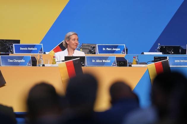 Erfurt, Thüringen, Deutschland, 05.07.2026: Messe: AfD-Bundesparteitag: Alice Weidel *** Erfurt, Thuringia, Germany, July 5, 2026, AfD National Party Convention, Alice Weidel Copyright: xdtsxNachrichtenagenturx dts_126564