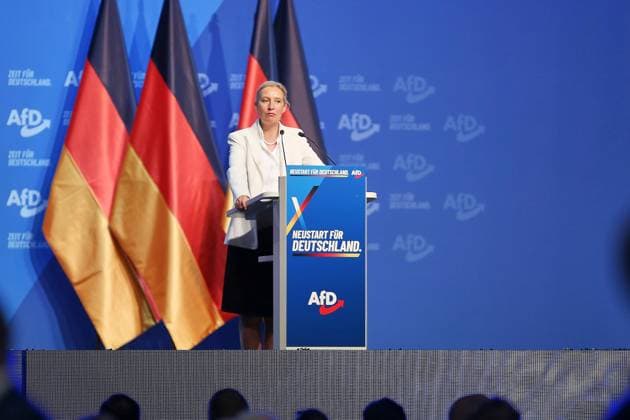 Erfurt, Thüringen, Deutschland, 05.07.2026: Messe: AfD-Bundesparteitag: Alice Weidel *** Erfurt, Thuringia, Germany, July 5, 2026, AfD National Party Convention, Alice Weidel Copyright: xdtsxNachrichtenagenturx dts_126594