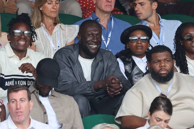 . 05 07 2026. London, United Kingdom. Stormzy in the crowd on Centre Court on day seven of the Wimbledon Tennis Championships in London .  xStephenxLockx xi-Imagesx IIM-26884-0028