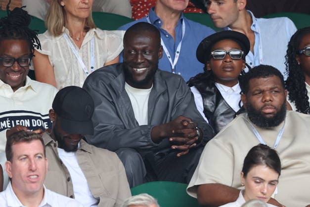. 05 07 2026. London, United Kingdom. Stormzy in the crowd on Centre Court on day seven of the Wimbledon Tennis Championships in London .  xStephenxLockx xi-Imagesx IIM-26884-0029
