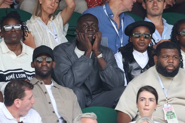 . 05 07 2026. London, United Kingdom. Stormzy in the crowd on Centre Court on day seven of the Wimbledon Tennis Championships in London .  xStephenxLockx xi-Imagesx IIM-26884-0031