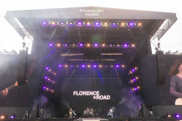 Florence Road in concert at Finsbury Park in London, UK on 05 July 2026 Ailbhe Barry, Hannah Kelly, Lily Aron, Emma Brandon performing with Florence Road in concert at Finsbury Park in London, UK on 05 July 2026, Credit:Stephen Keable Avalon UK, Greater London, London, Finsbury Park  Copyright: xStephenxKeablex xAvalonx 1114598881