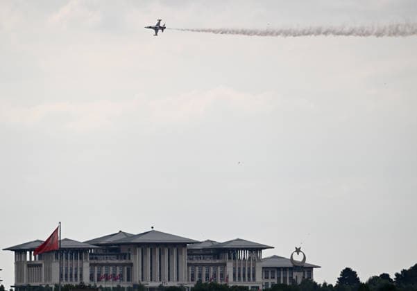 Turkish Stars perfom rehearsal flight ahead 2026 NATO Summit in Ankara ANKARA, TURKIYE - JULY 5: Turkish Air Force s aerobatics team, the Turkish Stars, conduct their final rehearsal flight ahead of the NATO Summit of Heads of State and Government in Ankara, Turkiye on July 5, 2026. Rasit Aydogan Anadolu Ankara Turkey. Editorial use only. Please get in touch for any other usage.  Copyright: x2026xAnadoluxRasitxAydoganx