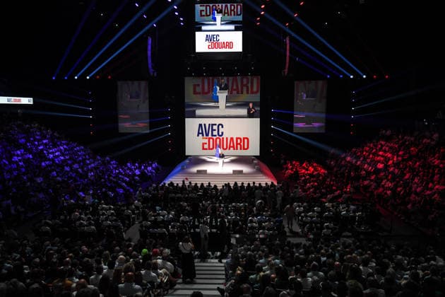 July 5, 2026, Paris, France, France: The president of French right-wing party Horizons, former Prime Minister and presidential candidate for 2027 Edouard Philippe speaks during his campaign rally at Adidas Arena on July 05, 2026 in Paris, France. Paris France  - ZUMAm308 20260705_zsp_m308_004 Copyright: xMatthieuxMirvillex
