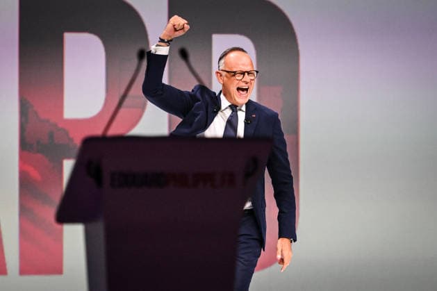 July 5, 2026, Paris, France, France: The president of French right-wing party Horizons, former Prime Minister and presidential candidate for 2027 Edouard Philippe during his campaign rally at Adidas Arena on July 05, 2026 in Paris, France. Paris France  - ZUMAm308 20260705_zsp_m308_006 Copyright: xMatthieuxMirvillex