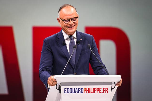 July 5, 2026, Paris, France, France: The president of French right-wing party Horizons, former Prime Minister and presidential candidate for 2027 Edouard Philippe speaks during his campaign rally at Adidas Arena on July 05, 2026 in Paris, France. Paris France  - ZUMAm308 20260705_zsp_m308_011 Copyright: xMatthieuxMirvillex