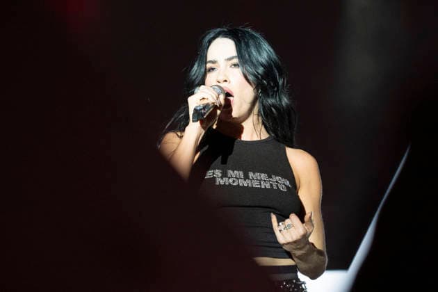 July 5, 2026, Madrid, Spain: The singer Lali Esposito, known as Lali performs during the MADO 2026 Festival at the Plaza de Espana in Madrid. Madrid Spain  - ZUMAs197 20260705_aaa_s197_016 Copyright: xAtilanoxGarciax