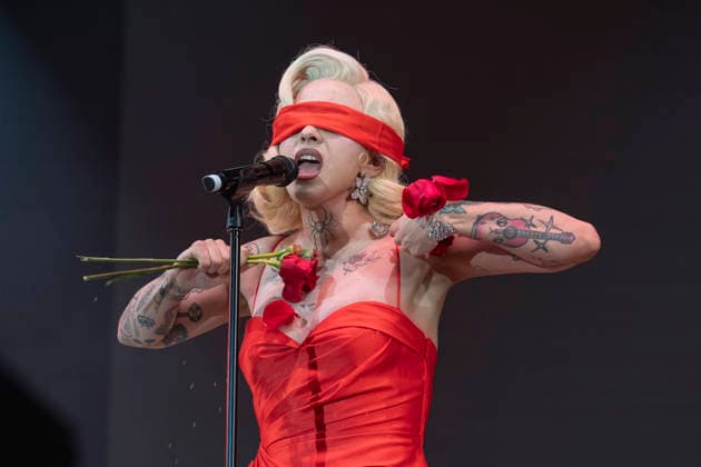 July 5, 2026, Madrid, Spain: Singer Mon Laferte performs during the MADO 2026 Festival at the Plaza de Espana in Madrid. Madrid Spain  - ZUMAs197 20260705_aaa_s197_058 Copyright: xAtilanoxGarciax